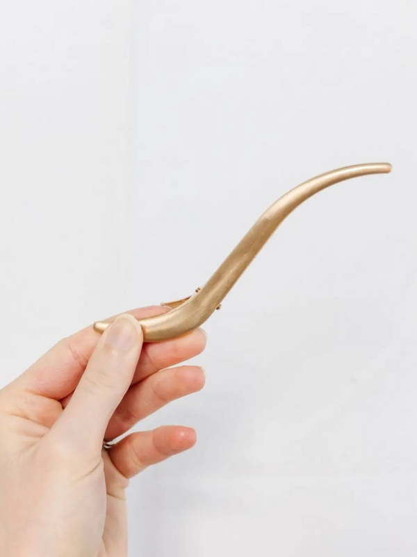 slim gold alligator claw clip