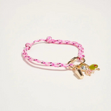 cocktail bracelet with gold carabiner