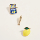 sardine brooch set