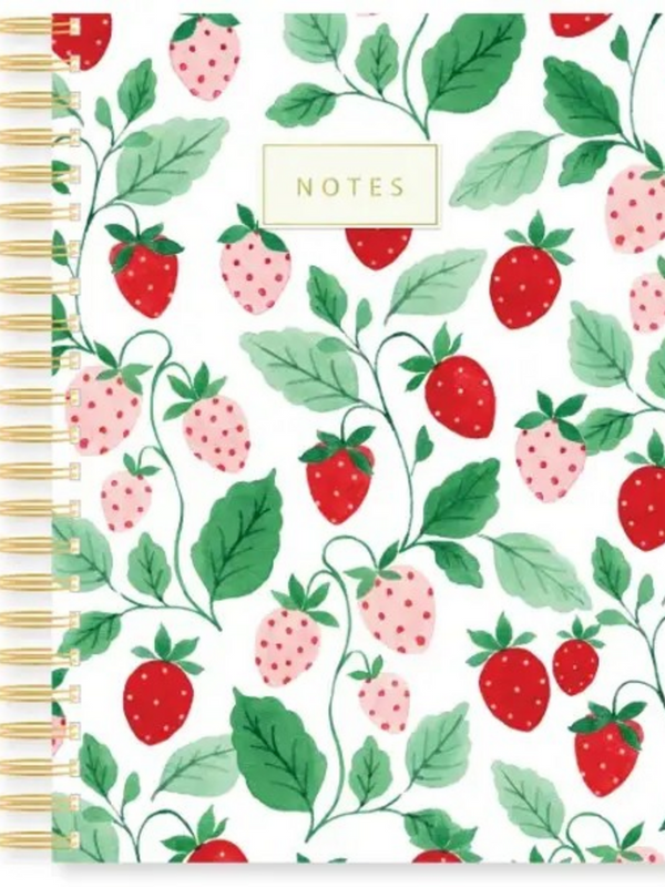 strawberry spiral journal