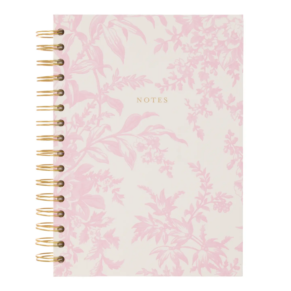 laura ashley english garden spiral journal in pink