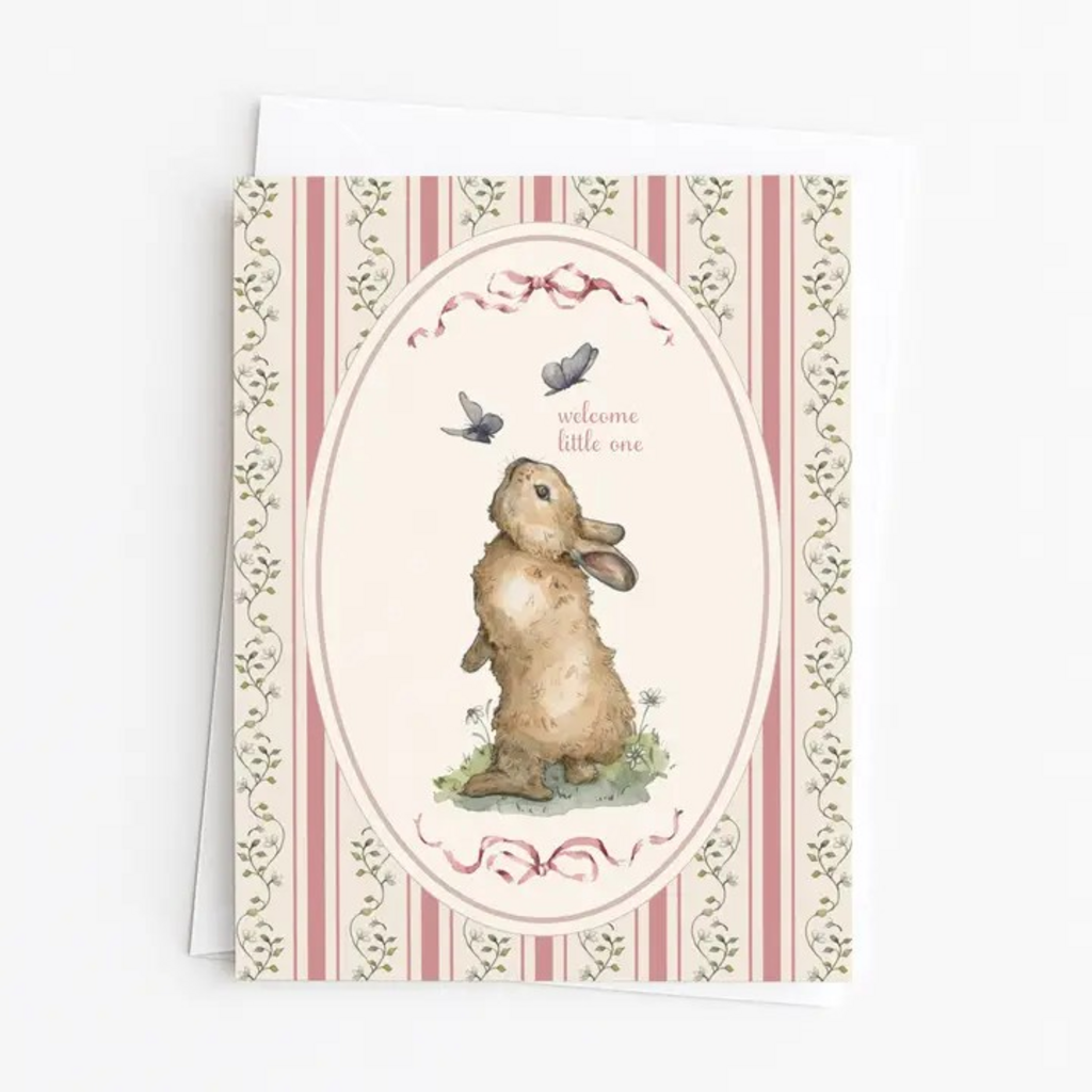 welcome little one new baby card