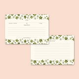 daisy pyrex inspired recipe cards
