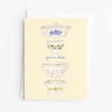 pyrex inspired you're a classic greeting card