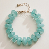mint stone beaded bracelet