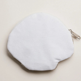 white beaded seashell coin purse