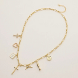 faith and love charm necklace