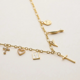 faith and love charm necklace