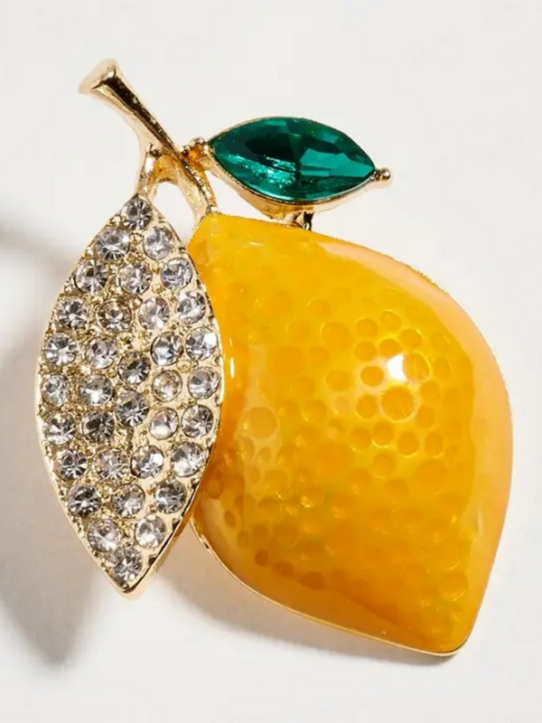 lemon brooch