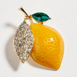 lemon brooch