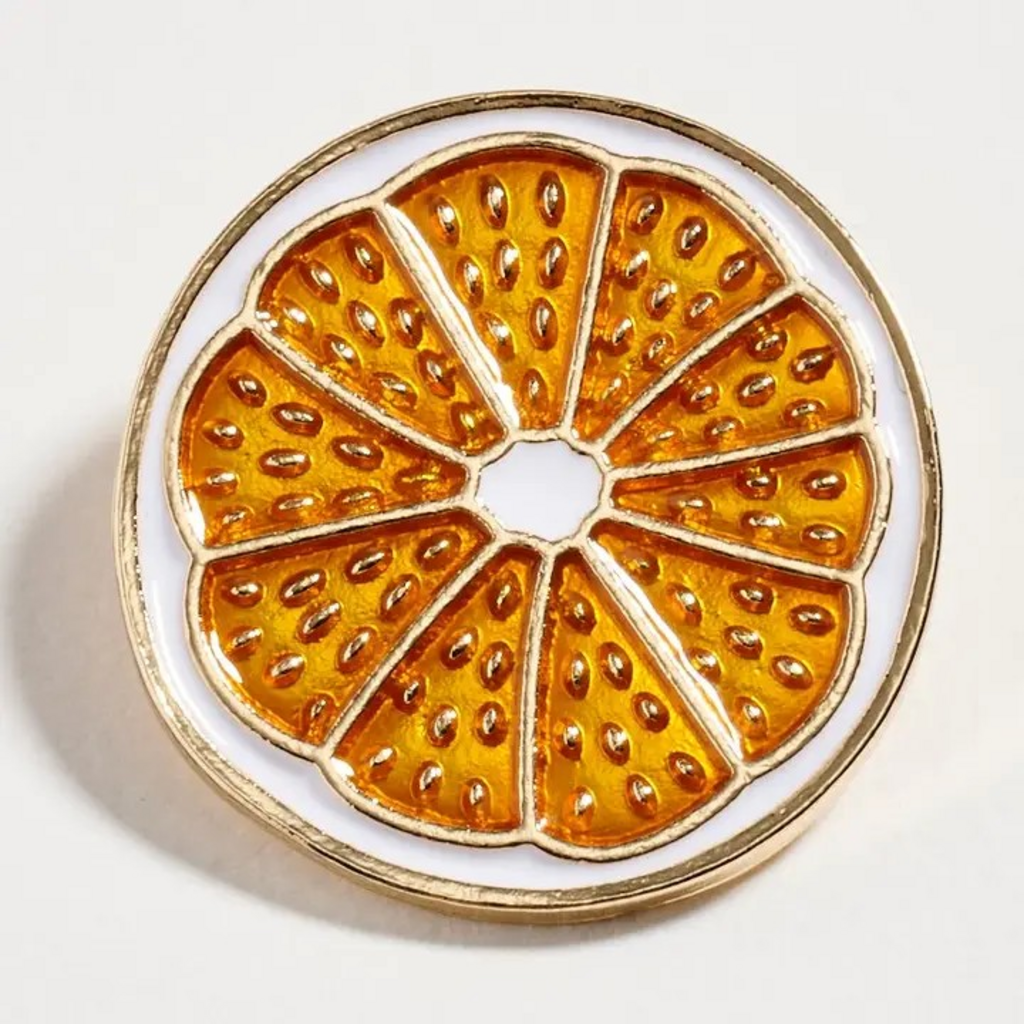orange slice pin
