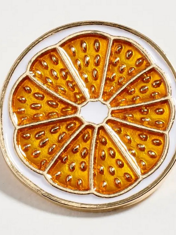 orange slice pin