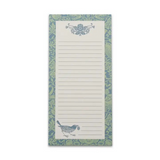 sage strawberry thief magnetic memo pad