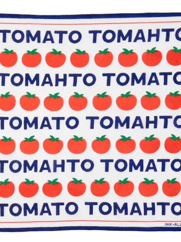 tomato print scarf