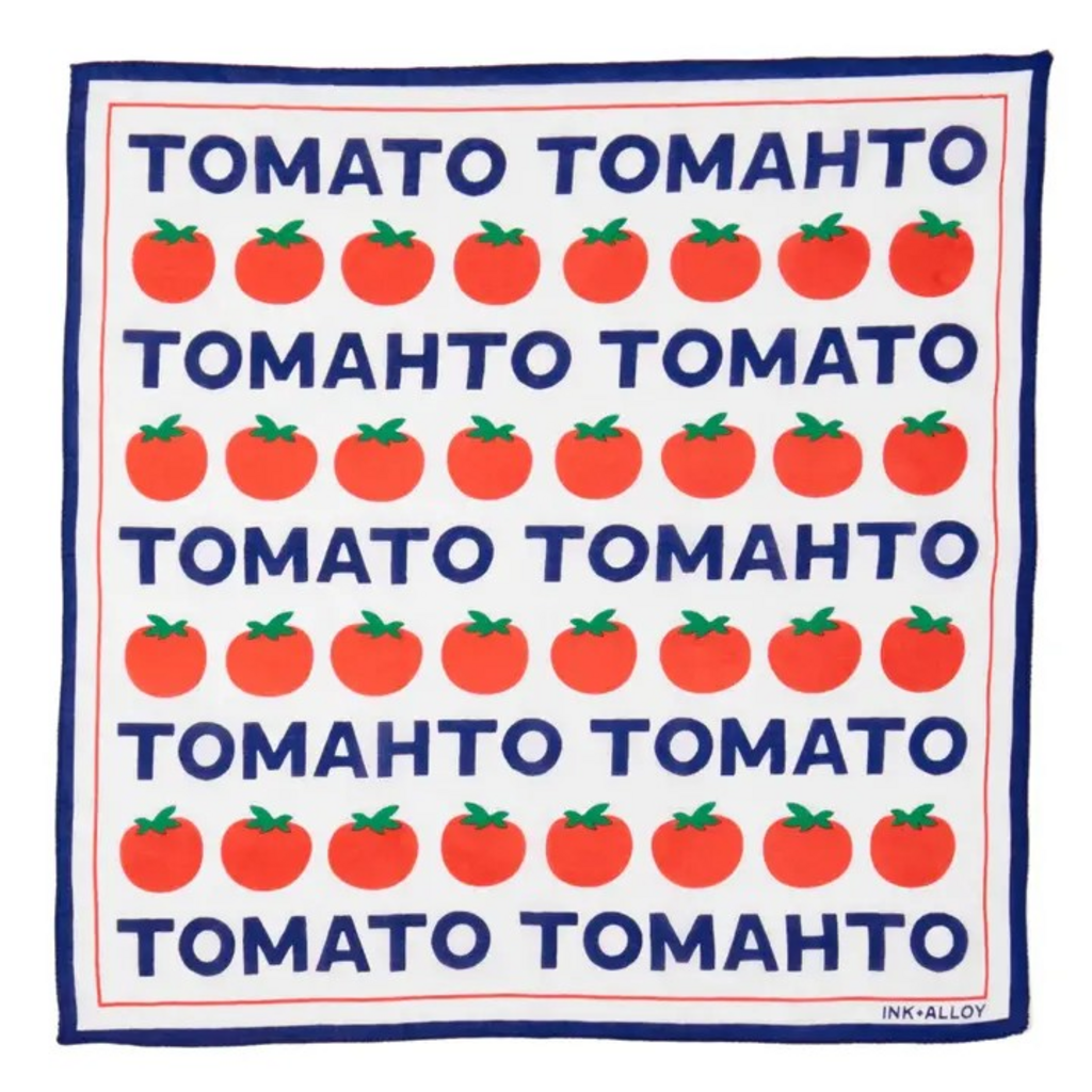 tomato print scarf