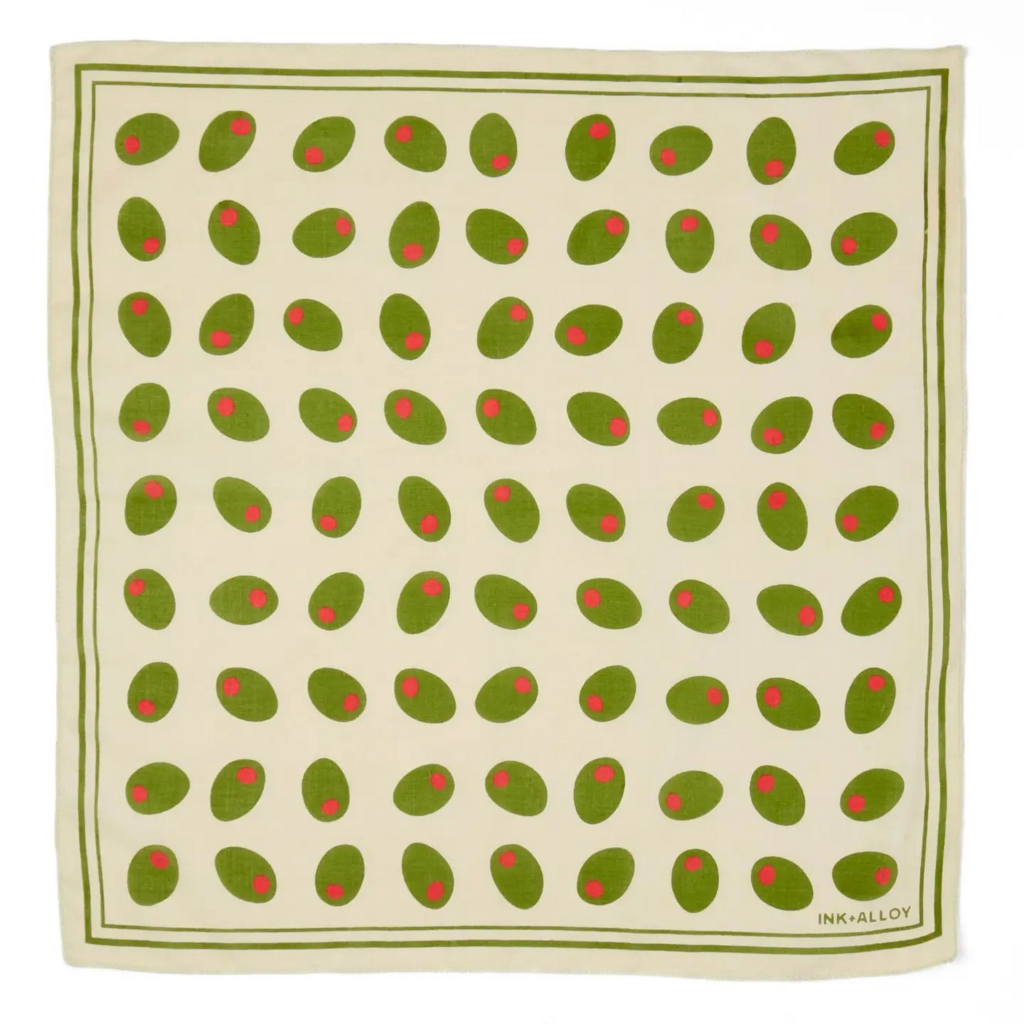 olive print scarf