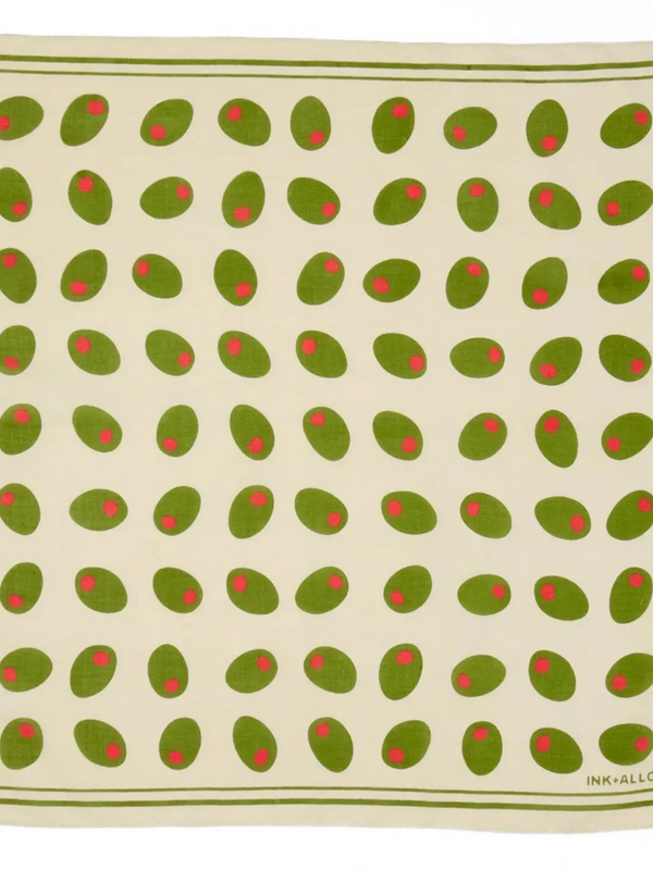 olive print scarf