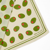 olive print scarf