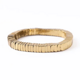 gold square bead stretch bracelet