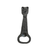 4-1/4"L Cast Iron Cat Shaped Bottle Opener, Black