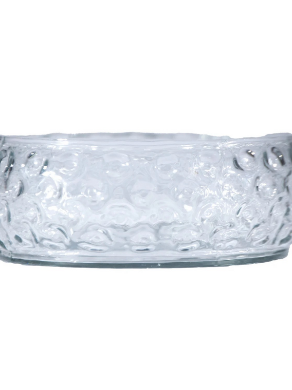 Hand Blown Glass Stackable Hobnail Bowl