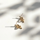 love knot stud earrings