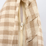 Tan Gingham Pillow