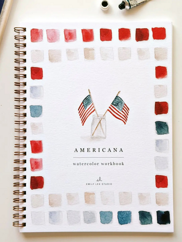 americana watercolor workbook
