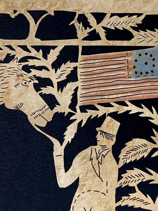 vintage liberty paper cutting