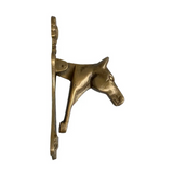 antiqued brass horse head door knocker