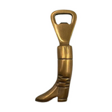 antiqued brass equestrian boot bottle opener