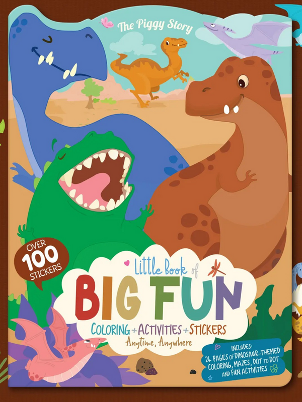 little book of big fun dinos activity book