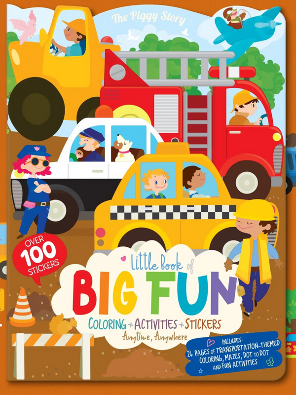 little book of big fun vehicle activity book