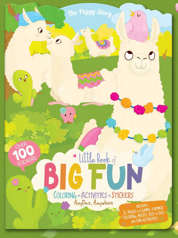 little book of big fun llama activity book