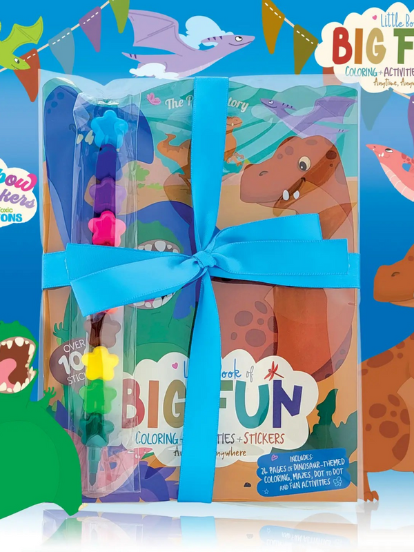 little book of big fun dinos with stacking markers