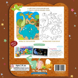 dino dry erase reusable coloring book