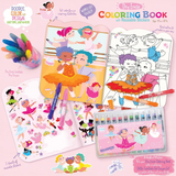 ballet dry erase reusable coloring book