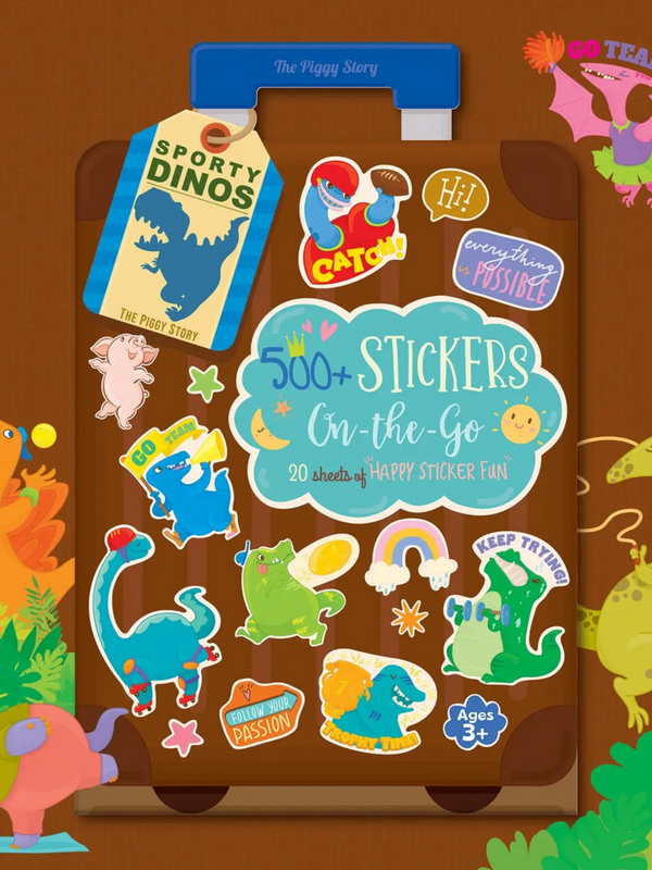 500+ sporty dinos stickers on the go
