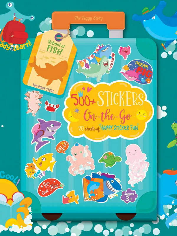 500+ school of fish stickers on the go
