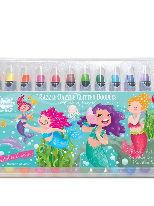 mermaid shimmer doodle twistable gel crayons