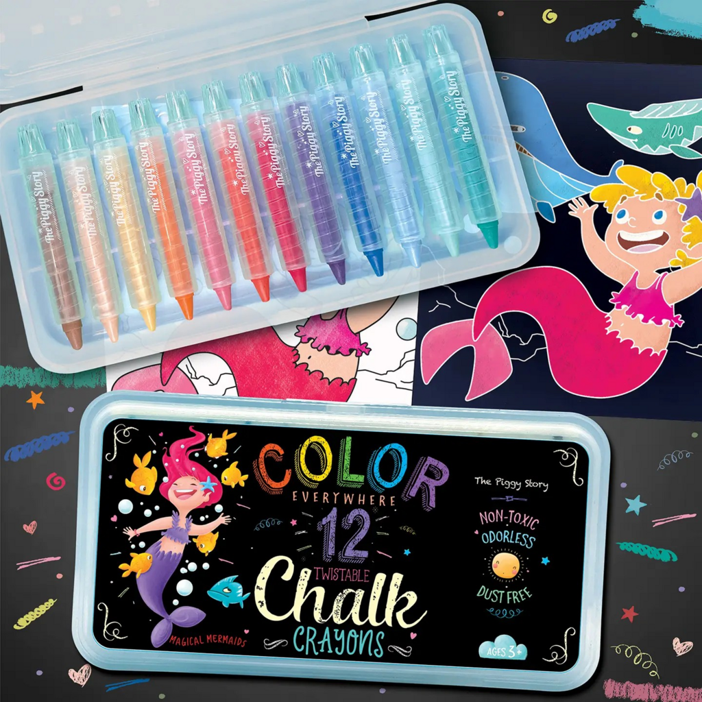 mermaid twistable chalk crayons