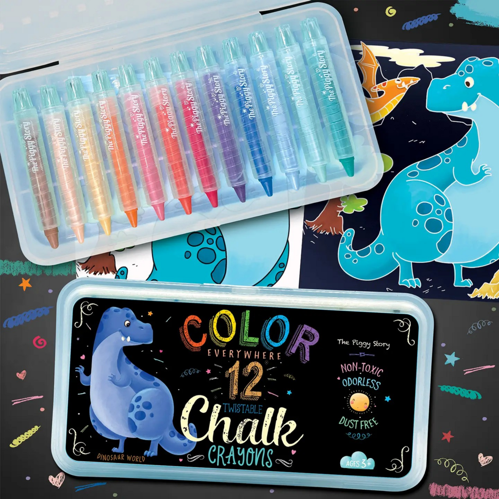 dino twistable chalk crayons