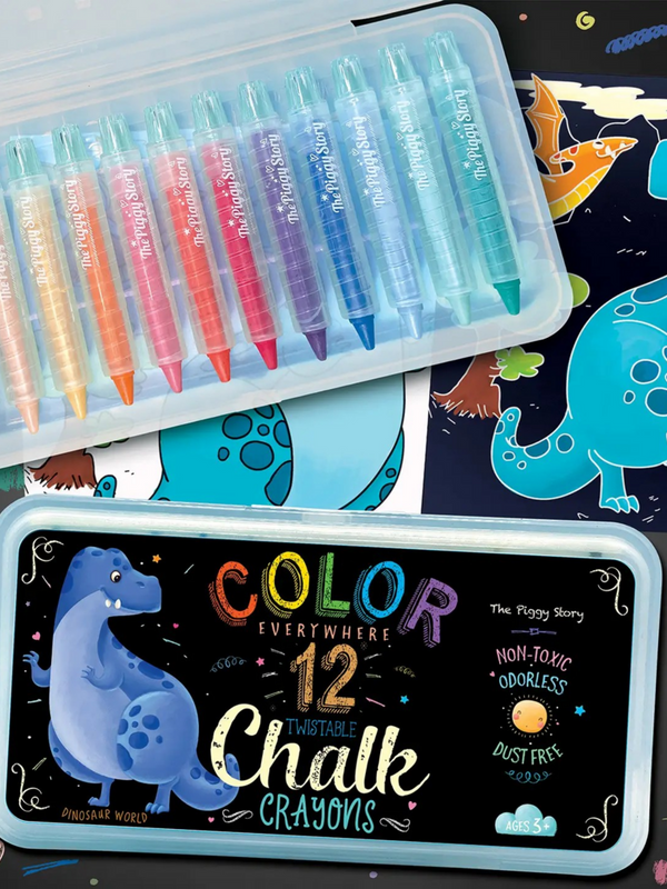 dino twistable chalk crayons