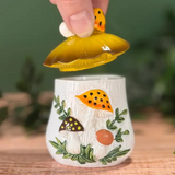 Merry Mushrooms-Inspired 70s Hand-Painted Trinket Box