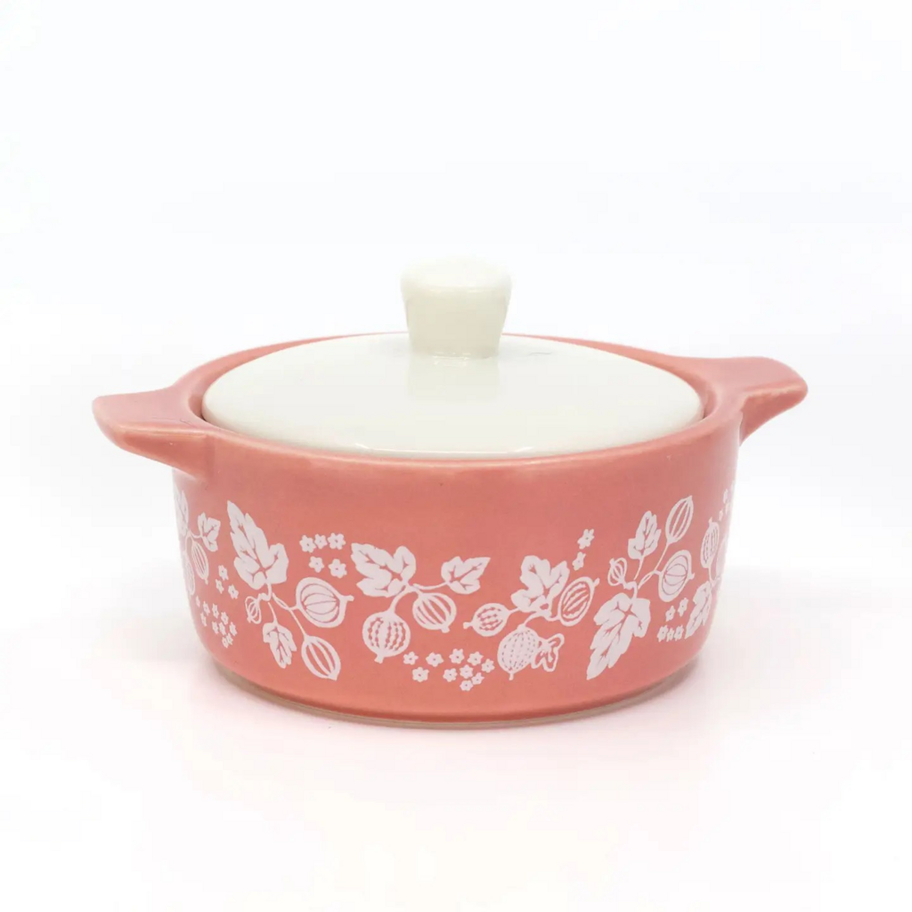 Pyrex-Inspired Gooseberry Casserole Ceramic Trinket Box
