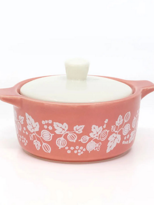Pyrex-Inspired Gooseberry Casserole Ceramic Trinket Box
