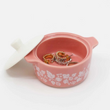 Pyrex-Inspired Gooseberry Casserole Ceramic Trinket Box