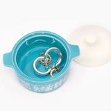 Pyrex-Inspired Butterprint Casserole Ceramic Trinket Box