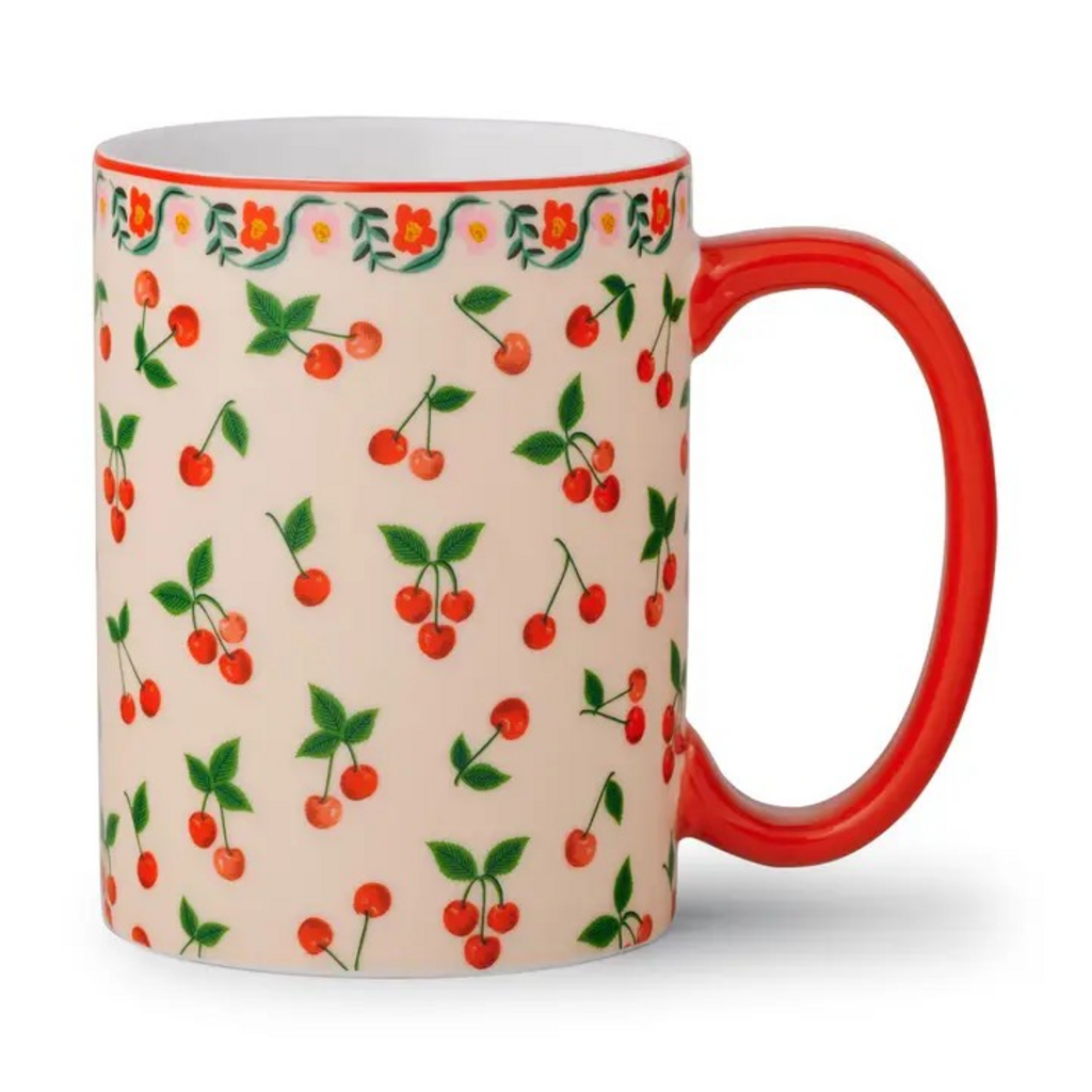 Cherries Porcelain Mug