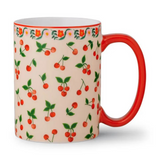 Cherries Porcelain Mug